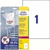 Avery Zweckform AVERY Label L8001 210x297 (L8001-10)