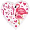 Usorteret Baby Girl Flamingo folieballon