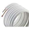 Usorteret Pagrindiniai izoliuoti aušinimo vamzdžiai - 0,8 mm - 1,0 mm, be flanšo ir veržlės, 20 m, 1/4'' - 5/8''