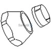 Ideal Standard Børma veržlė dušo vamzdžiui 3/4" x 19 mm su suspaudimo tarpine