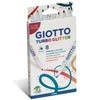 Flomasteriai Fila Giotto Turbo Glitter, 8 sp.