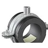 Isopipe ISOCLAMP 022x19 mm vamzdžio laikiklis, cinkuotas HD laikiklis, M8/M10, -45 iki +105°C (2 varžtai)