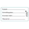 Etiketė maistui tinkama 60x30mm su šalčio klijais 1000 vnt./ritinys