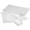 Usorteret Plastikinis maišelis, 50 µm, 150 x 150 mm, trumpoji pusė atvira, LD-PE, permatomas plokščias maišelis, plokščiu dugnu. 1 maišelio pakuotė.