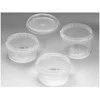 Usorteret Plastikinis kibiras, su rankena užsegamu užraktu, apvalus, Ø 95, aukštis 43 psl., skaidrus, dėžutėje 486 rinkiniai. Tinka maistui.