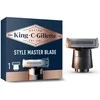 King C Gillette Skustuvo peiliukas „Razor Blade Styler Master XT10“ juodas