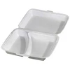 Usorteret Baltas 2 skyrių indas su dangteliu 240x215x70mm 300 vnt./pak