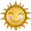 Usorteret Smilende sol folieballon