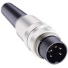 Lumberg Automation Lumberg SV 5 kontaktų M16 DIN kištukas, DIN EN 60529, 5A, 60 V kintamosios srovės IP40, įsukamas, kištukas, montuojamas ant kabelio