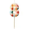 Party Deco PartyDeco gimtadienio žvakė Nr. 8, rombo formos, 55 cm, mišinio spalva 67363