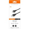 Vivanco VNITUSB15MFK, 1.5 m, USB A, USB A, USB 2.0, juodas