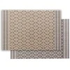 VIVARAISE KADRA PLACEMT Nat/Bla 33X45