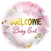 Folat Bv Pasveikinimo balionas „baby girl“ mergaitei, 45 cm