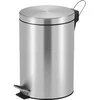 V Part EKO Šiukšliadėžė su pedalu Classic, matinės sidabrinės spalvos, 20l
