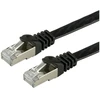 Value Vertė VERTĖ – Patch – Kabelis – RJ- 45 (M) iki RJ- 45 (M) – 5 m – FTP – CAT 6a – be halogenų, formos, sruogų, plokščias – juodas (21.99.0835)