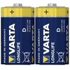 Varta 04120, LR20, Šarminės, 1,5 V, 2 vnt., Balta, Geltona, 61,5 mm