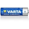 Varta 04906121418, Vienkartinės baterijos, AA, Šarminės, 1,5 V, 8 vnt., Mėlyna, Pilka