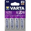 Varta 4x AA ličio, Vienkartinės baterijos, AA, Ličio, 1,5 V, 4 vnt., 2900 mAh