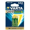 Varta-5703B, Įkraunama baterija, Nikelio-metalo hidrido (NiMH), 1,2 V, 2 vnt., 1000 mAh, Žalia