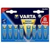 Varta 04906121418, Vienkartinės baterijos, AA, Šarminės, 1,5 V, 8 vnt., Mėlyna, Pilka