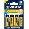 Varta Longlife Extra - Baterijos 4 x AA tipo - šarminės