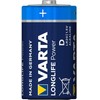 Varta LR20, Vienkartinės baterijos, Šarminės, 1,5 V, 2 vnt., 16500 mAh, Juoda, Mėlyna
