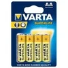 Varta SUPERLIFE, Vienkartinės baterijos, AA, Cinko-anglies, 1,5 V, 4 vnt., Pilka, Geltona