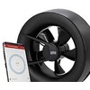 Ventiliatorius Duka Ventilation Duka fan S8 Wi-Fi juodas - apvalus Ø193 mm, juodos spalvos