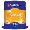 Verbatim DVD-R matinės sidabrinės spalvos, DVD-R, 120 mm, Ašis, 100 vnt., 4,7 GB
