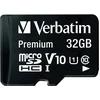 Verbatim Premium, 32 GB, Micro SDHC, 10 klasė, 10 MB/s, 10 MB/s, Juoda