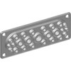 Sieninė spintelė Ensto Cubo P, O ir C membraninis flanšas, 25 x Ø5 - 26 mm kabeliai, įskaitant PUR tarpinę ir varžtus
