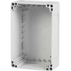 Sieninės spintelės pagrindas Ensto Cubo O ABS 300x400x100 mm pilkas RAL7035 be išmušamųjų angų
