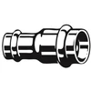 Viega Muffe PROFIPRESS 2415.2 54x42mm 328276 aus Kupfer reduziert f