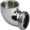 VIEGA Chromuotas kanalizacijos vamzdžio kampas 1 1/4"-32 mm su veržle