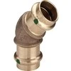 VIEGA Sanpress alkūnė 45 laipsnių 22 mm, pagaminta iš pistoleto metalo. Įvorė/įvorė, SC-Contur.