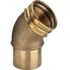 Viega Bogen SANPRESS 45 Grad IxA 2226.1 XL 353681 76.1mm aus Rotguss