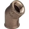 Viega Rotguss-Winkel 3120 1/2" 45 Grad mit 2 Innengewinden DVGW
