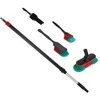 Starter kit, Vikan, juodas, aluminum/polyester/PP, 106-160 cm with on/off function for water