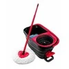 Vileda Turbo Smart, Mop & bucket set, Mikropluoštas, Juodas, Raudona, Single tank