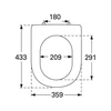 Klozeto dangtis Villeroy &amp; Boch VB Subway 2.0 | Baltos spalvos | „Soft Closing“ sistema