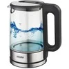 Virdulys Mesko Home MS 1301B, 1.7 L, 2200 W, Juodas, Nerūdijantis plienas, Transparent, Glass, Nerūdijantis plienas, Adjustable thermostat, Vanduo level indicator