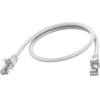 Vision RJ45 (m) zu RJ45 (m) - STP geschirmtes Twisted-Pair - CAT 6a - 10 Gbps - 24 AWG - mit Knickschutz - 50 cm - baltas