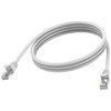 Vision RJ45 (m) zu RJ45 (m) - STP geschirmtes Twisted-Pair - CAT 6a - 10 Gbps - 24 AWG - mit Knickschutz - 1 m - baltas