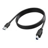 VISION 2 m juodas USB 3.0 kabelis