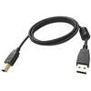 Kabelis USB Vision USB-A - USB-B 3 m Juodas (TC 3MUSB/BL)