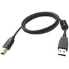 VISION 5m juodas USB 2.0 kabelis