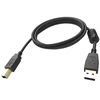 VISION 5m juodas USB 2.0 kabelis