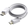 Adaptec Version 1.4 8K bei 60 Hz - Goldstecker - DP (m) zu DP (m) - Aussendurchmesser 7,3 mm - 28 AWG - 2 m - baltas