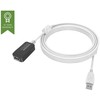 Vision installationstaugliches USB 2.0-Aktiv-Verlangerungskabel - 30 JAHRE GARANTIE - Gold-Steckverbinder - Ferritkerne - 480 Mbit/s - Abschirmgeflecht mit uber 65 % Abdeckung - USB-A (F) zu USB-A (M) - Aussendurchmesser 4,5 mm - 28 + 24 AWG - 5 m - W