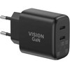 Vision TC-PUSBCEU/65, vidinis, kintamosios srovės, 20 V, juodas